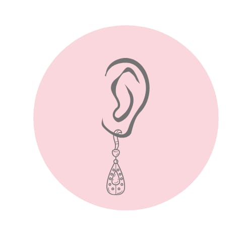 aros pendientes en local tienda online de accesorios chile