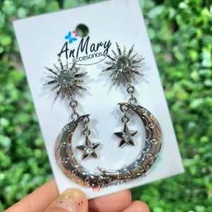 aros luna estrella