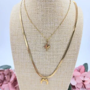 Collar acero doble