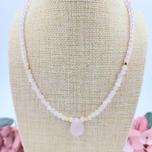 Collar baño de oro y piedra