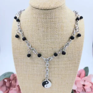 Collar Ying Yang piedras