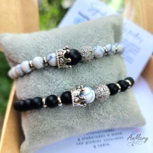 pulsera para compartir pulsera pareja pulsera distancia pulsera piedra