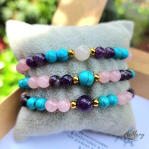 pulsera para compartir pulsera pareja pulsera distancia pulsera piedra
