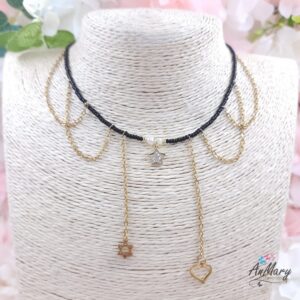 Collar de miyui hecho a mano y acero