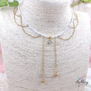 Collar de miyui hecho a mano y acero